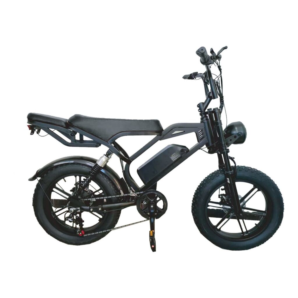 Bicicleta elétrica TK3 Track TKE-800V P, na cor preta